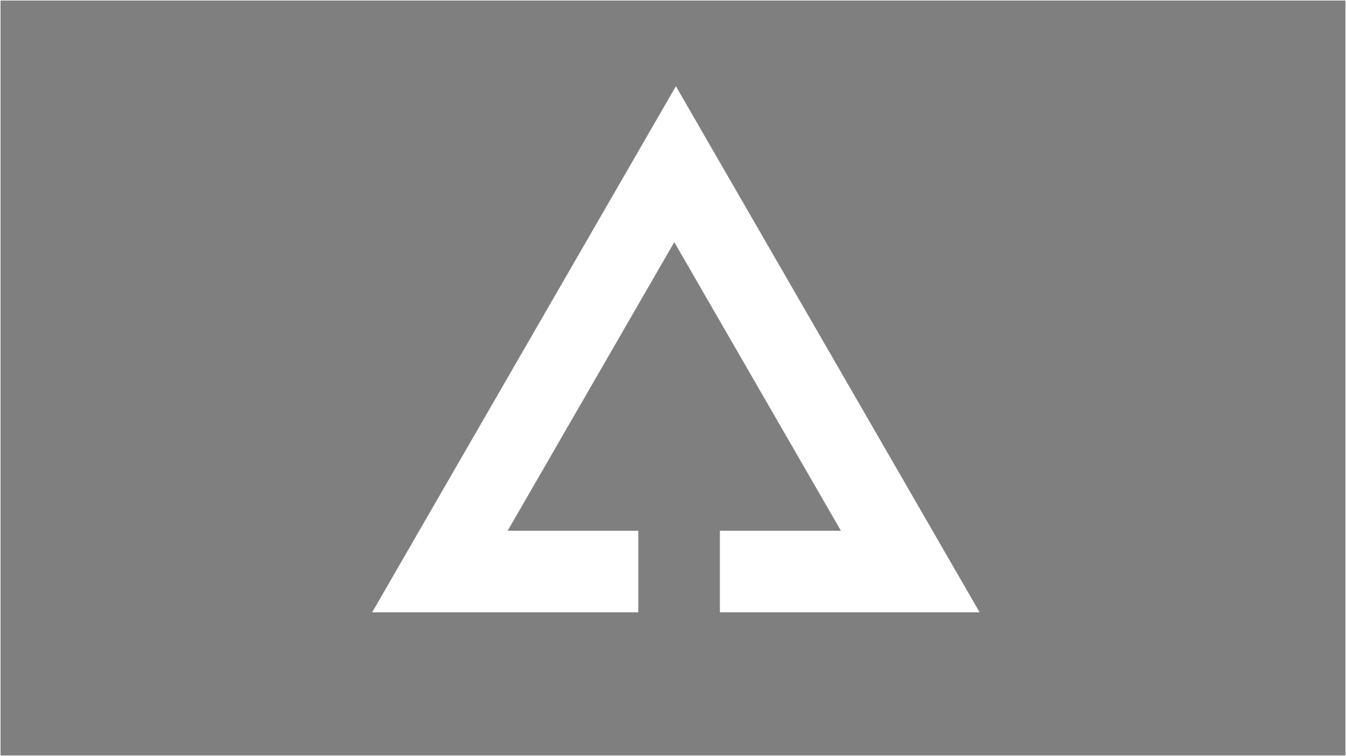 50% opacity black background with ASEND A cutout